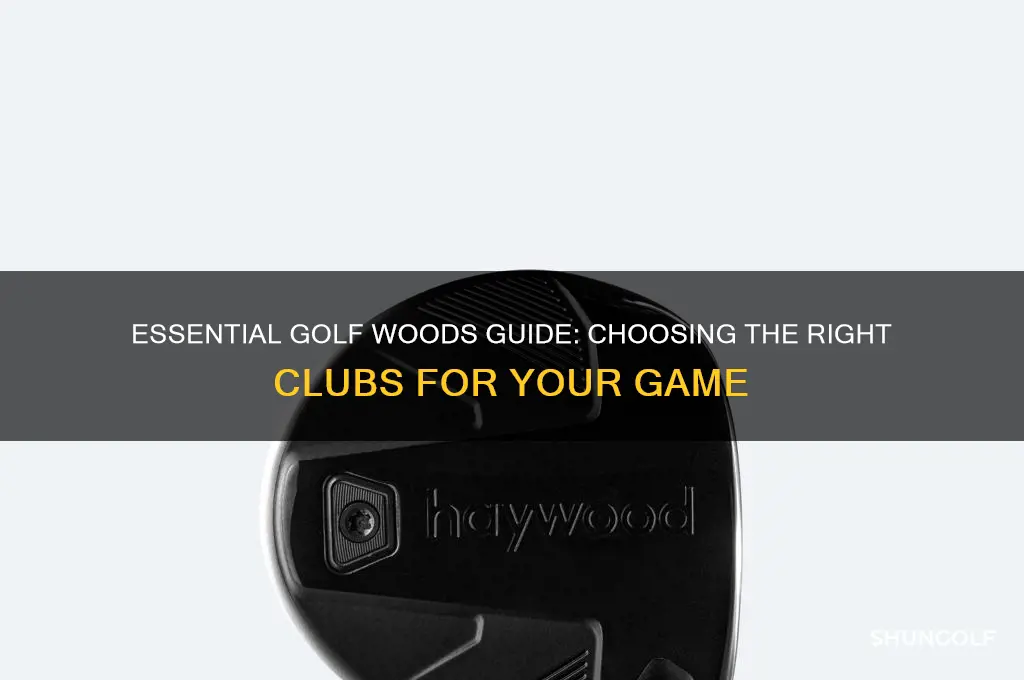 what woods do i need for golf