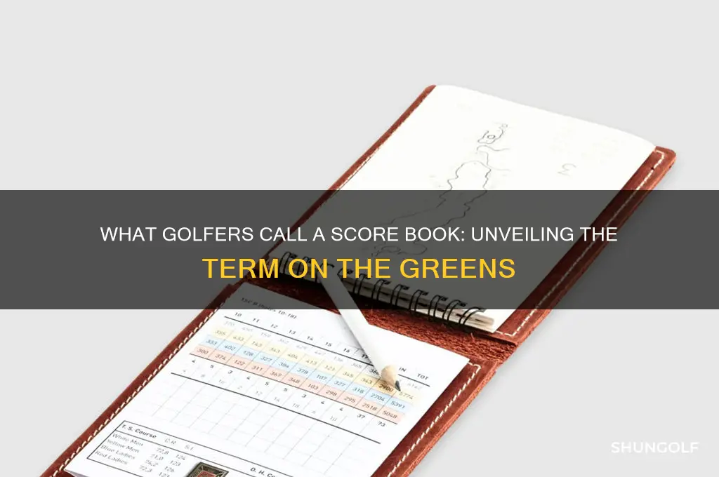 what would a golfer call a score book