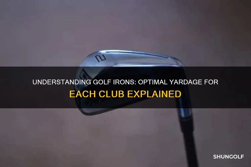 what yardage are golf irons for