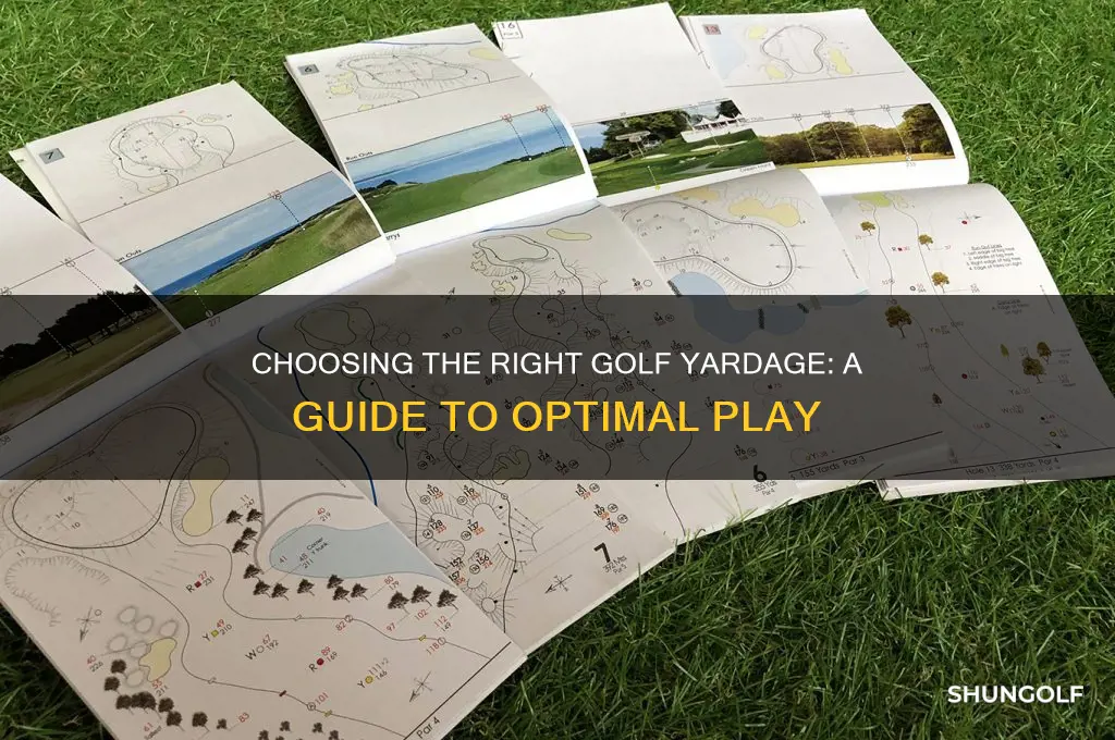 what yardage should i play in golf