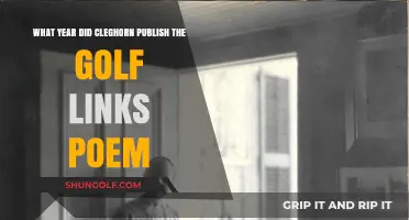 When Did Cleghorn's 'The Golf Links' Poem First Appear?