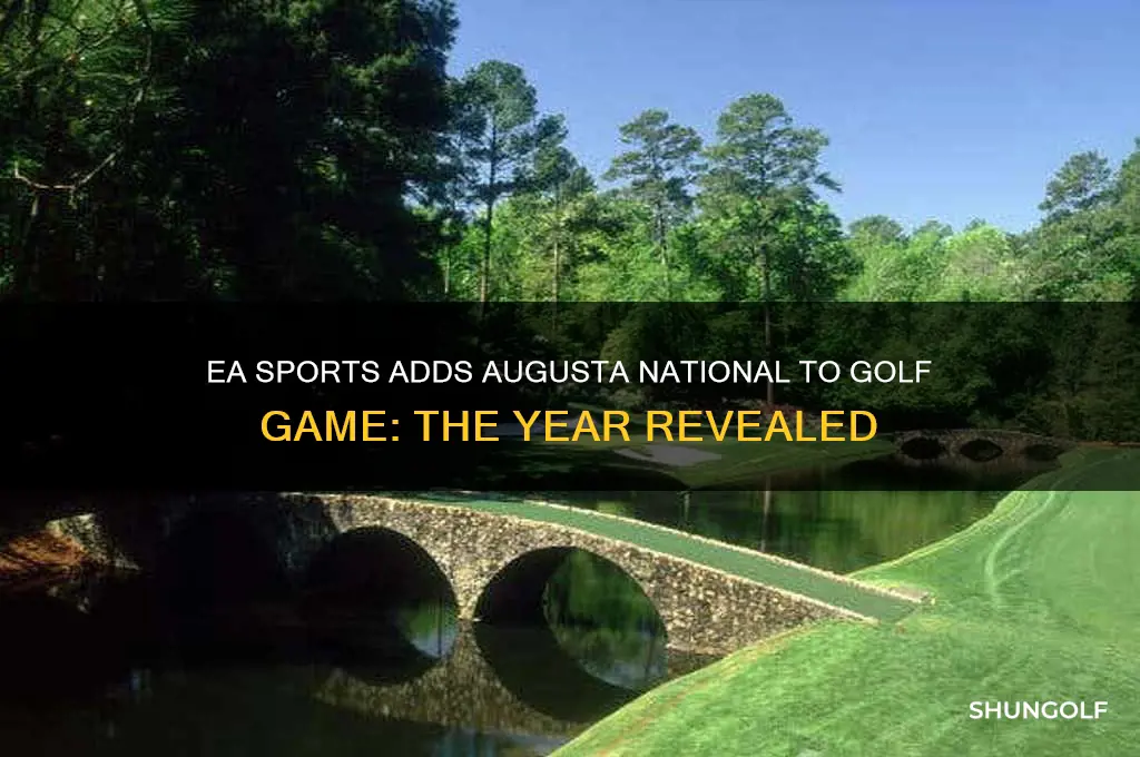 what year did ea sports add augusta to golf game