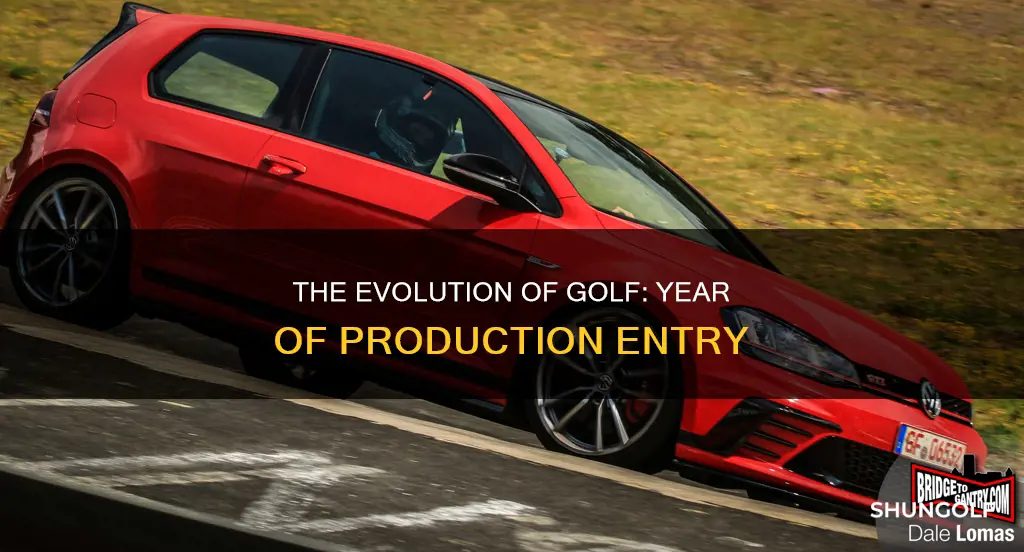 what year did golf enter production