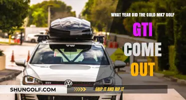 Gold Edition MK7 Golf GTI Release Year Unveiled