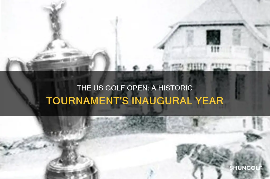 what year did the us golf open first start