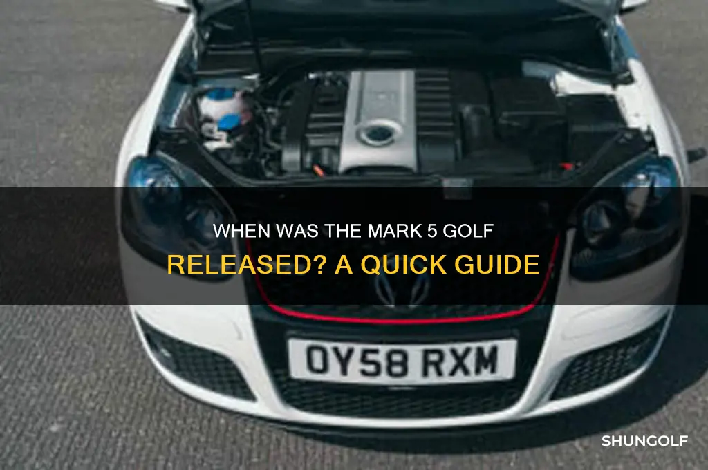 what year is a mark 5 golf
