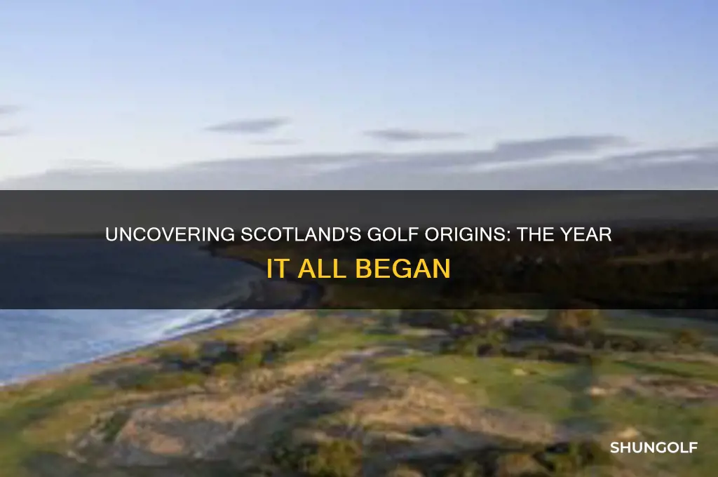 what year was golf invented in scotland