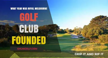Discovering the Founding Year of Royal Melbourne Golf Club
