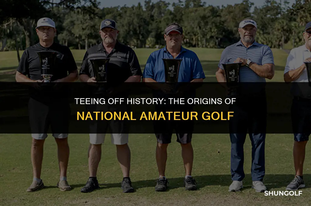 what year was the national amateur golf started