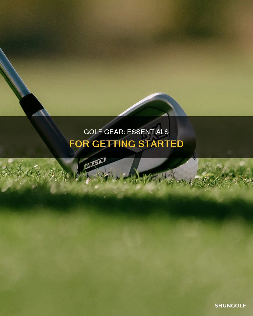 what you need for golf