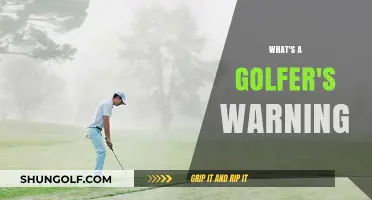 Golfers, Beware! Know Your Course's Warning Signs