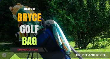 Unveiling the Essentials: A Peek Inside Bryce's Golf Bag
