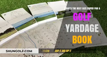 Choosing the Perfect Paper Size for Your Golf Yardage Book