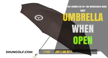 Mercedes-Benz Golf Umbrella: Open Diameter Size Revealed