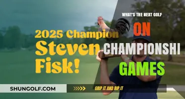 Upcoming Golf Championship Games: What's Next on the Schedule?