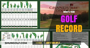 Golf Record: My Personal Best