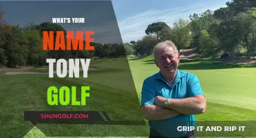 Golfing with Tony: A Name Game on the Green