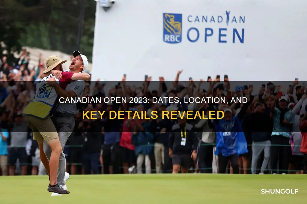 when and where is the canadaian golf open