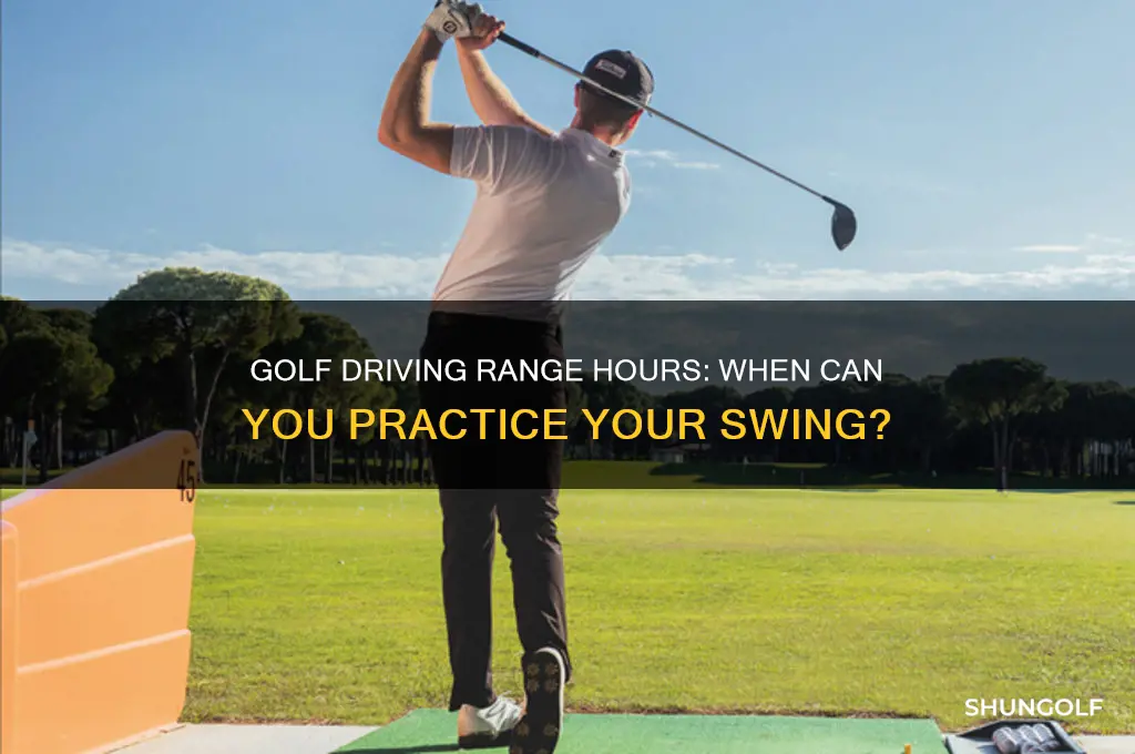 when are golf driving ranges open
