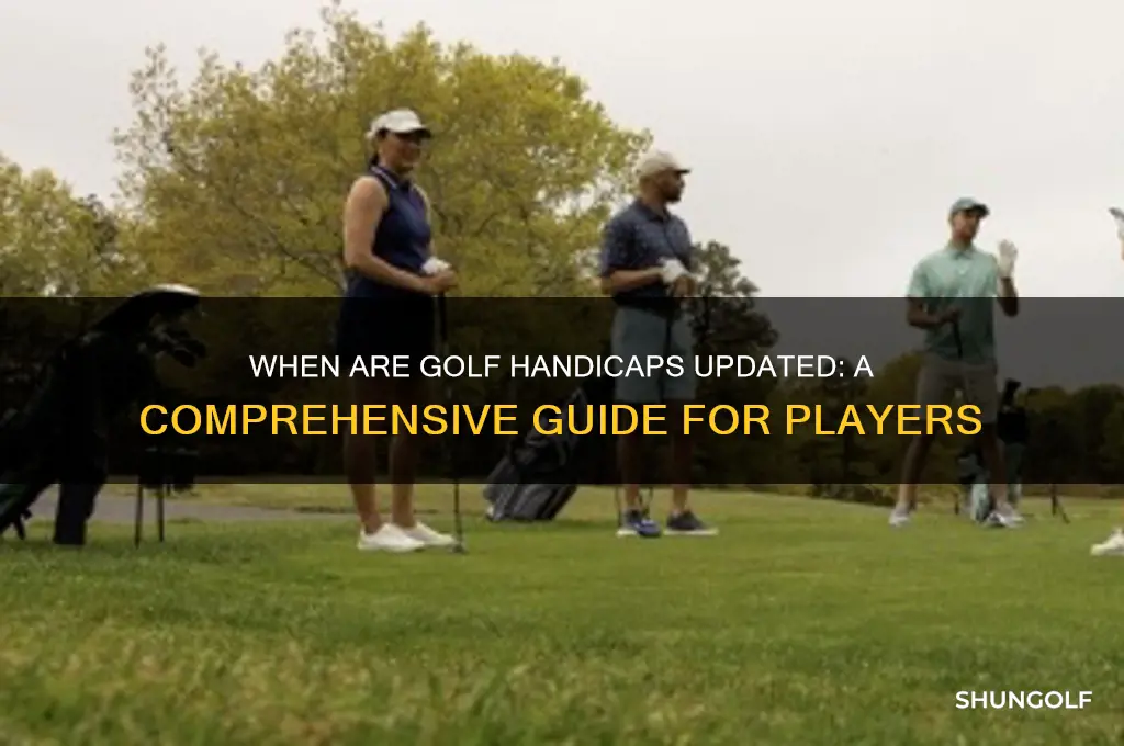 when are golf handicaps updated
