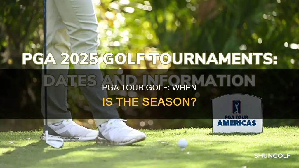 when are golf pga tour usually