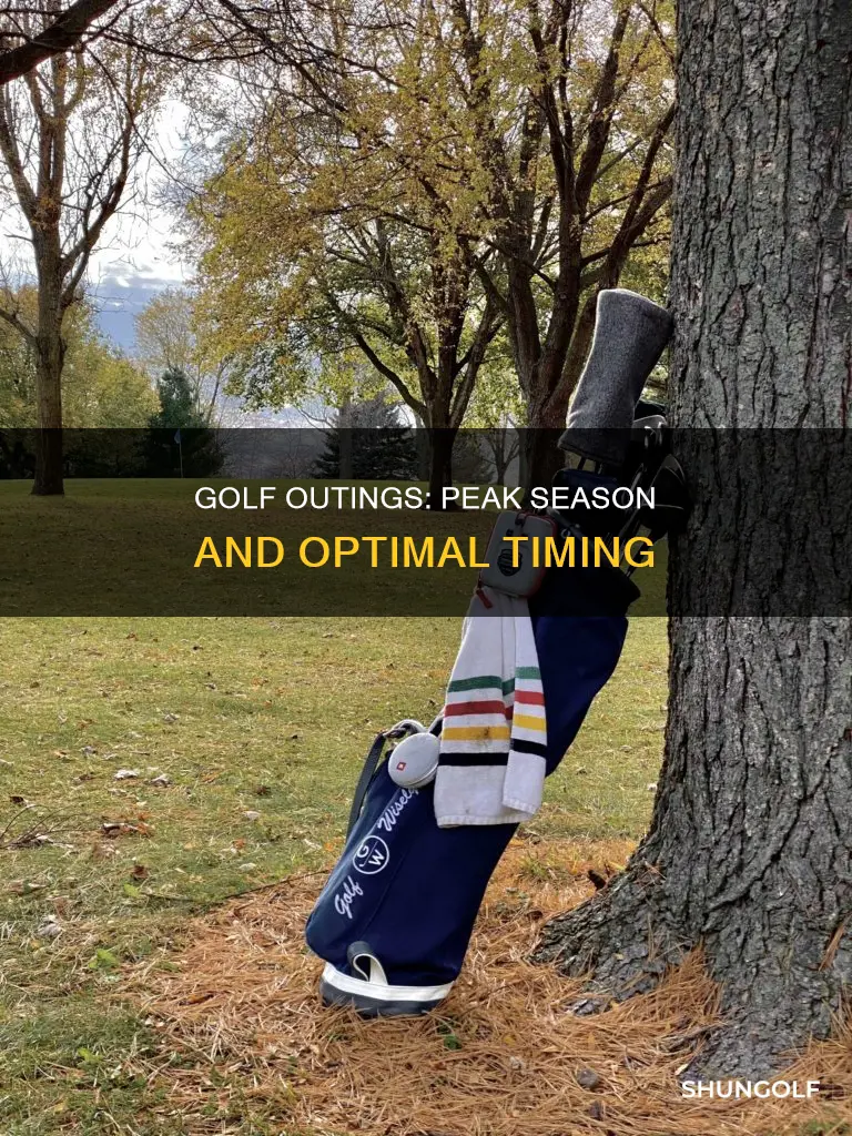 when are most golf outings