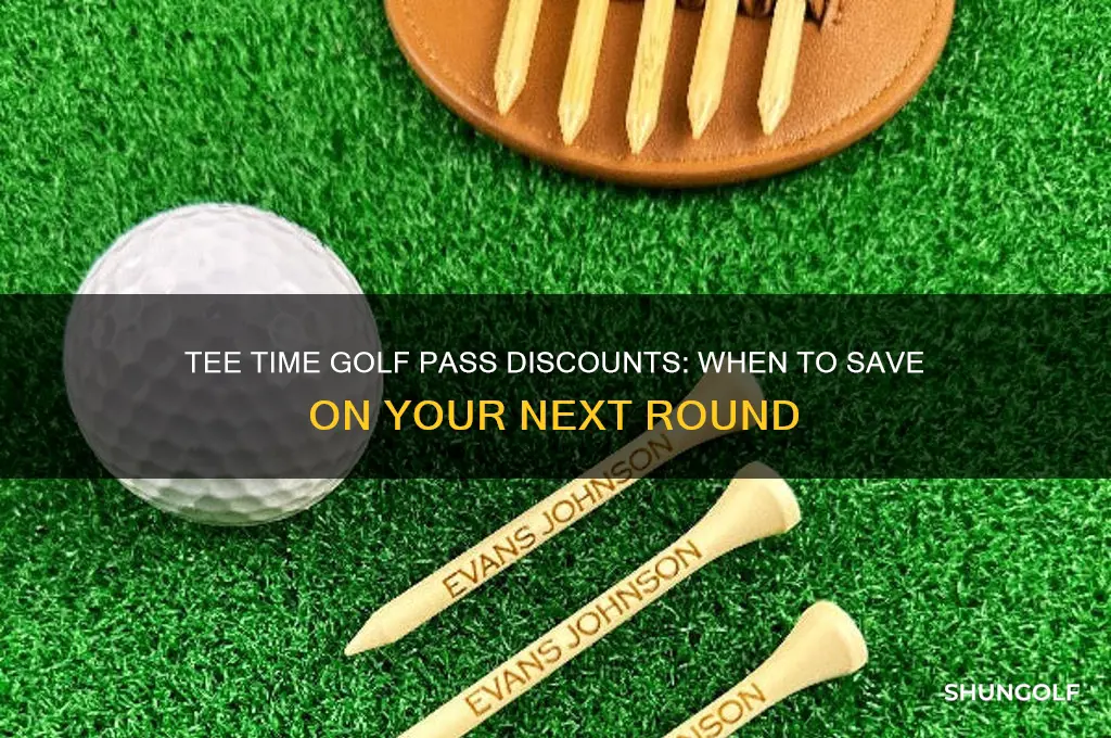 when are tee time golf pass discount