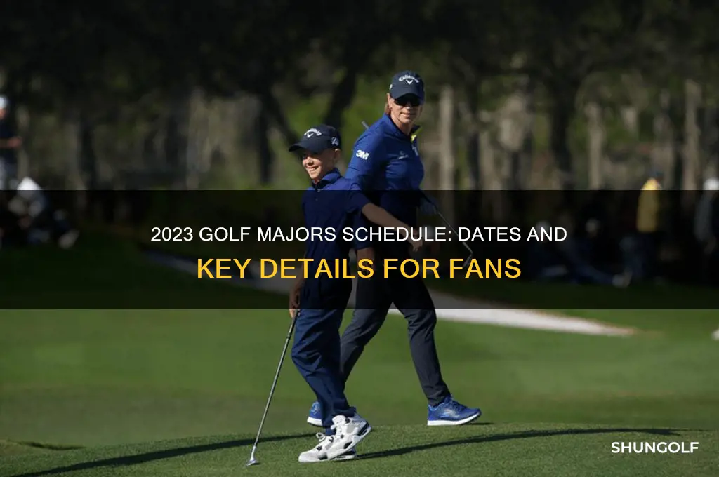 when are the 4 golf majors this year