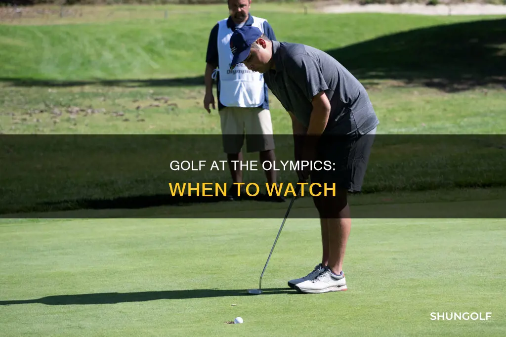 when are the olympic golf matches