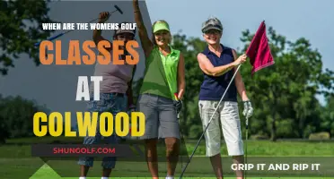 Colwood Women's Golf Classes Schedule: Find Your Perfect Tee Time