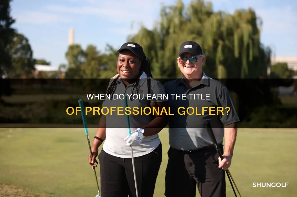 when are you considered a pro golfer