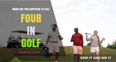 When to Call 'Four' in Golf: Etiquette and Timing Explained