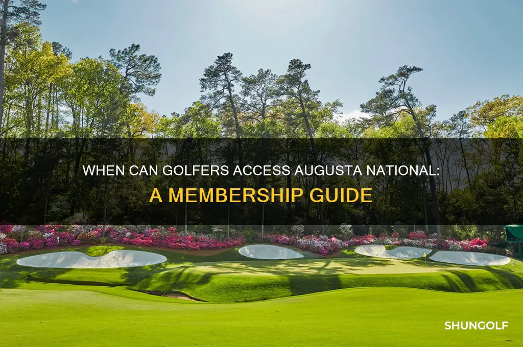 when can members play augusta national golf club