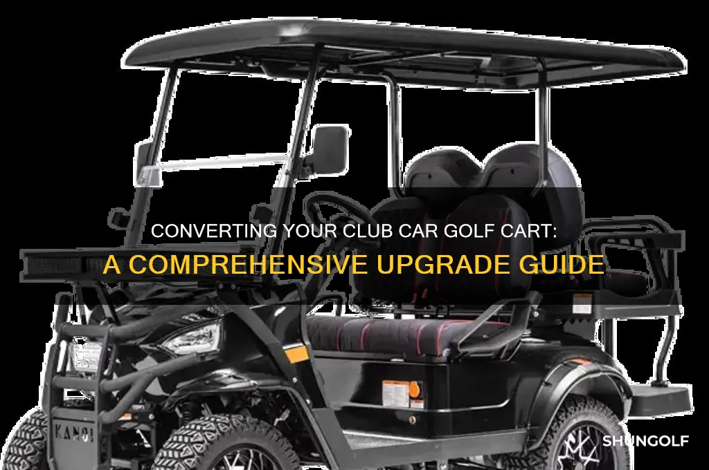 when converting a club car golf cart