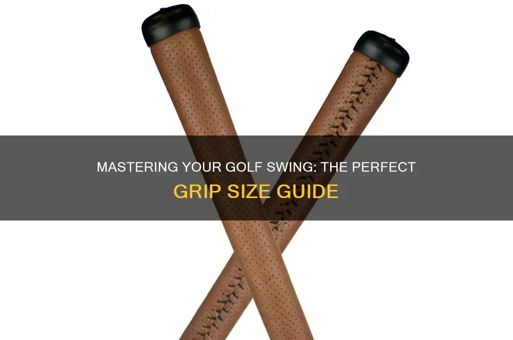 when determing grip size on golf club