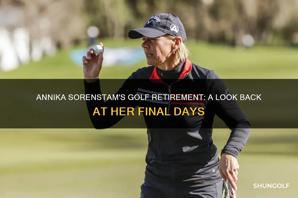 when did annika sorenstam retire from golf