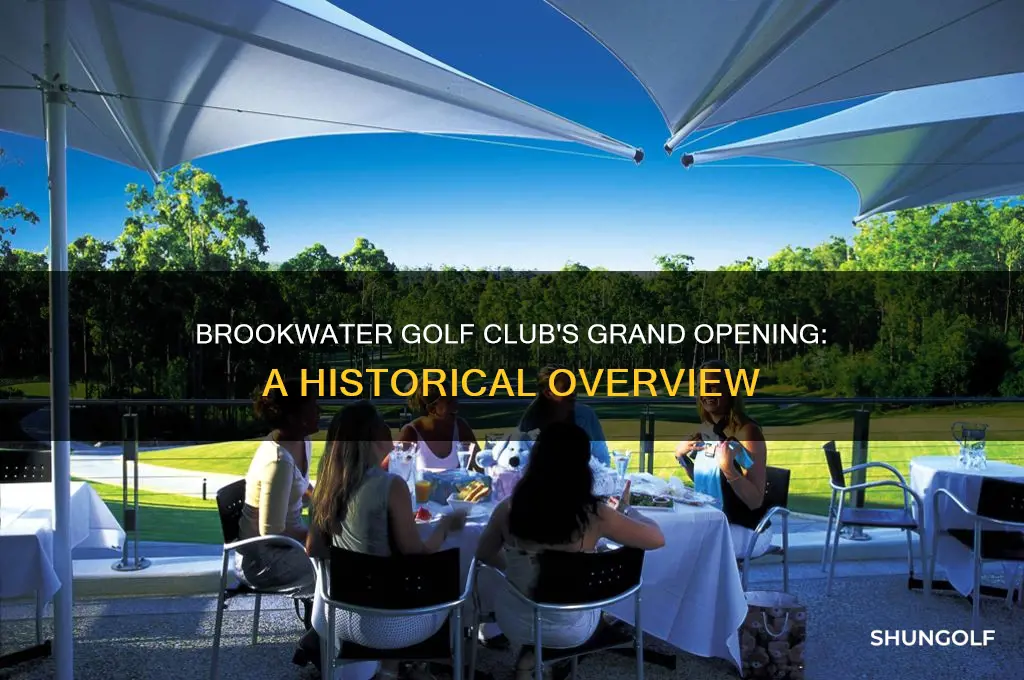 when did brookwater golf club open
