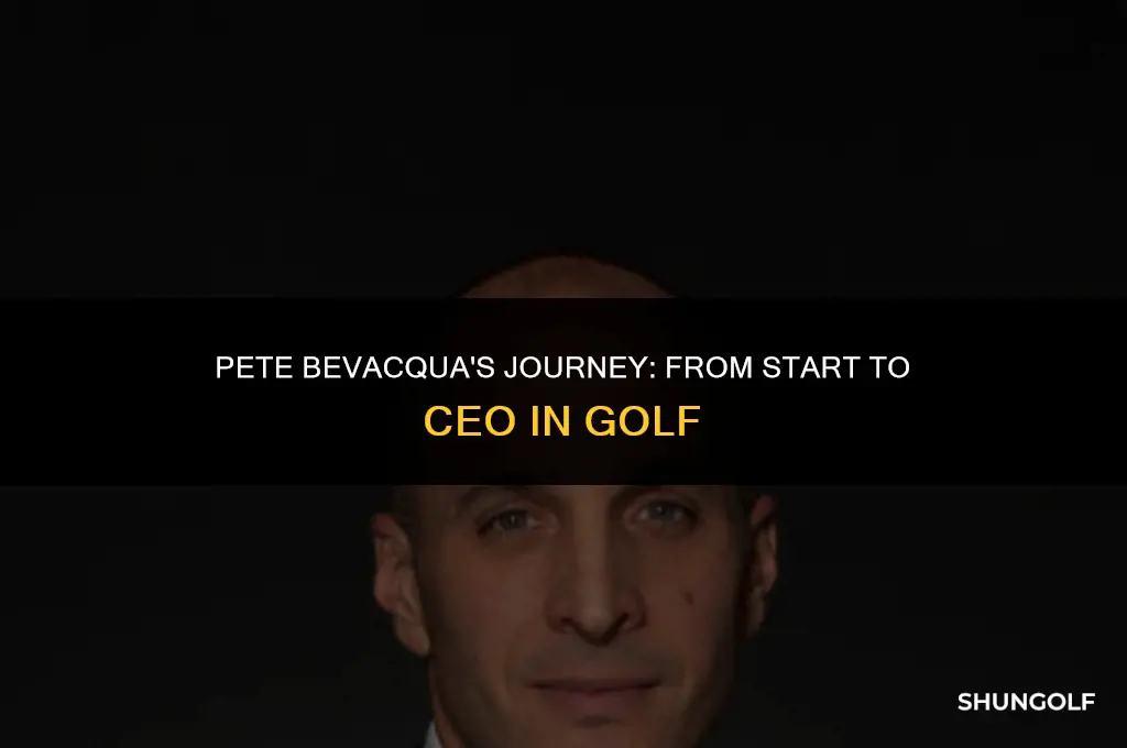 when did ceo pete bevacqua start his start in golf