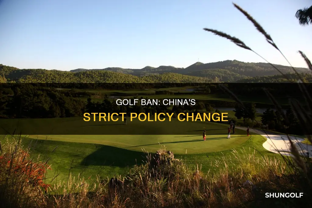 when did china ban golf