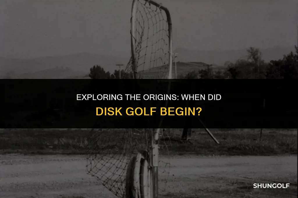 when did disk golf start