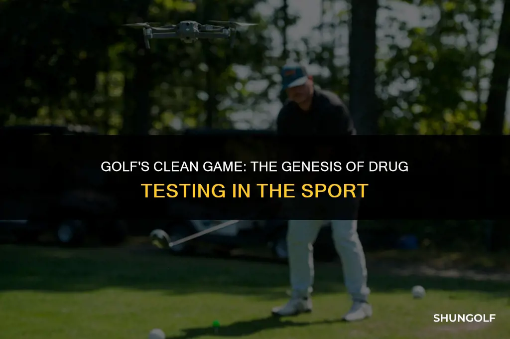 when did drug testing start in golf