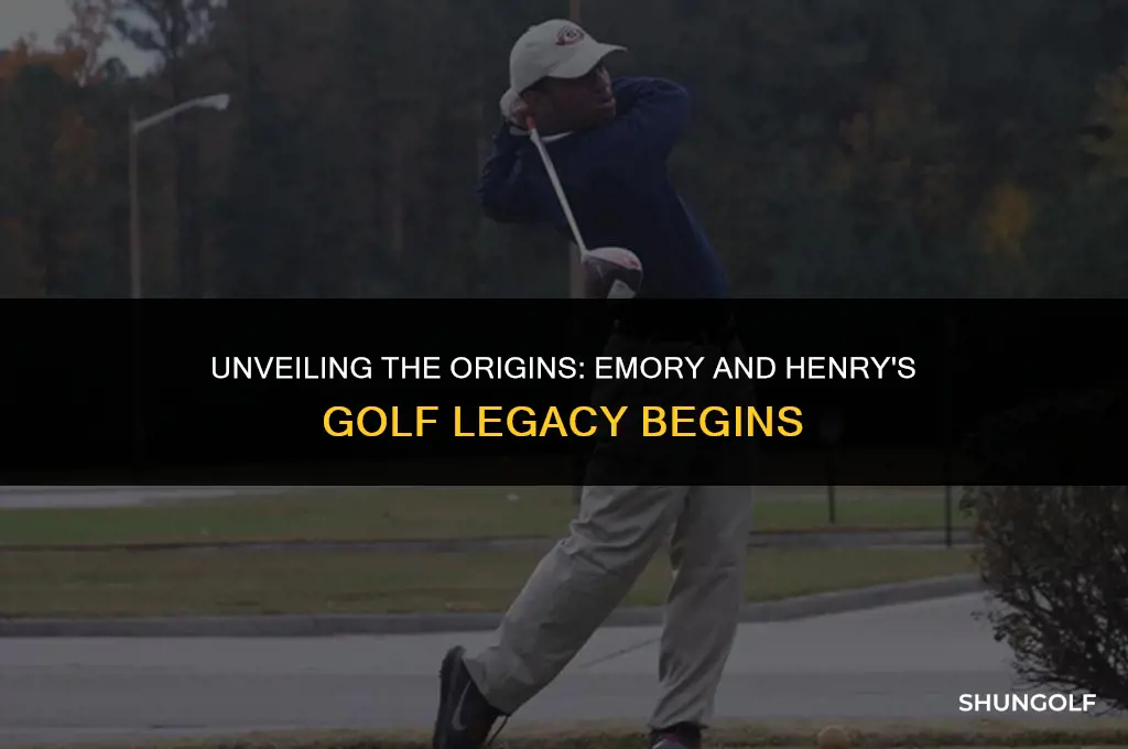 when did emory and henry start golf