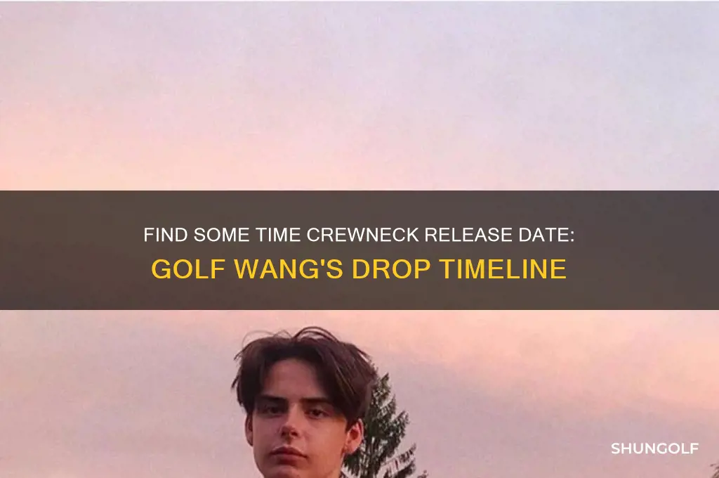 when did find some time crewneck by golf wang release