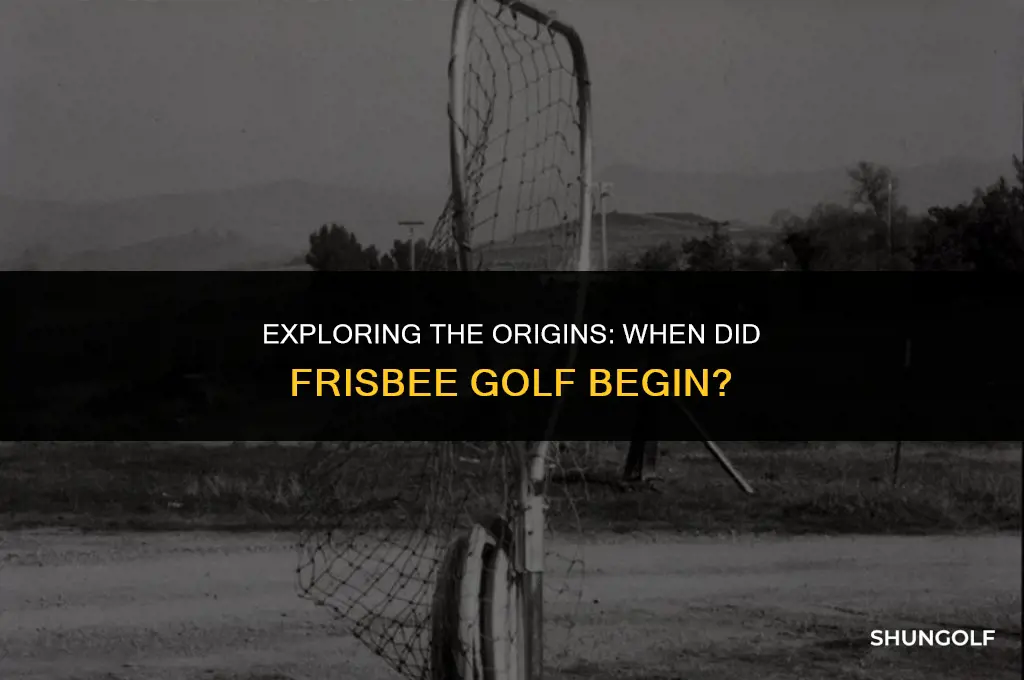 when did frisbee golf start