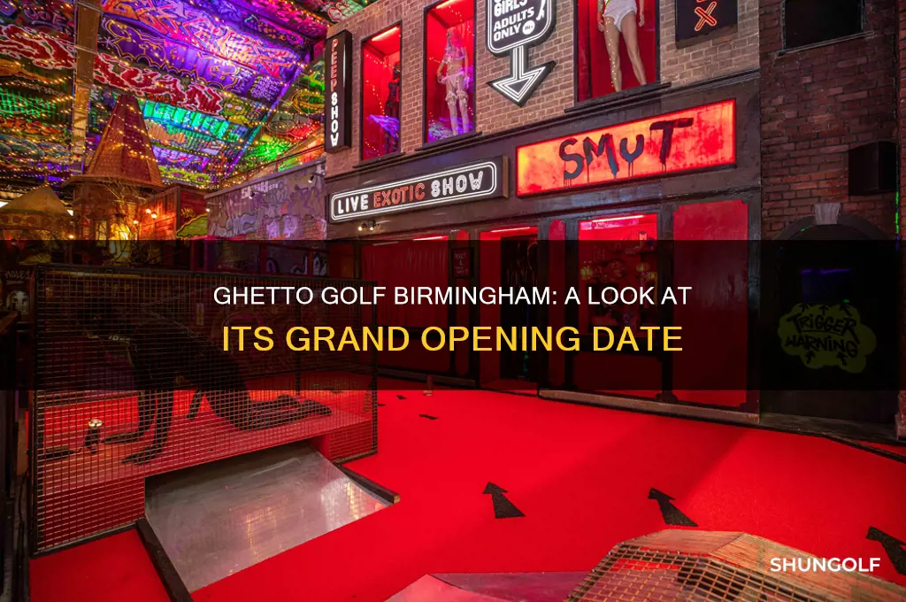 when did ghetto golf birmingham open