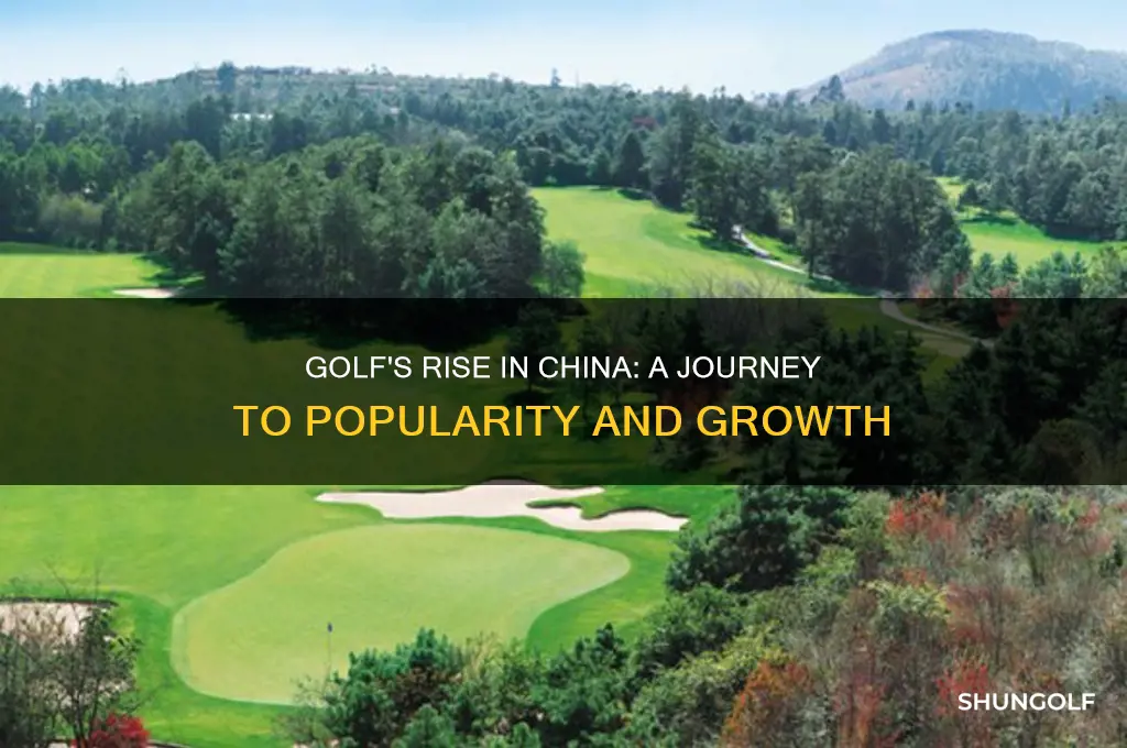 when did golf become popular in china