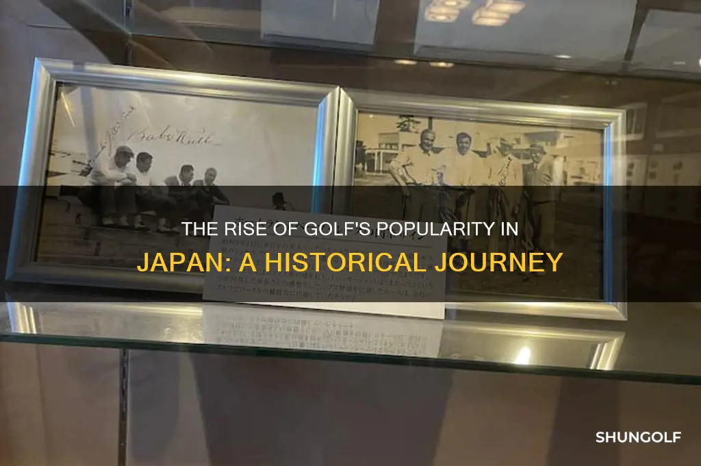 when did golf become popular in japan