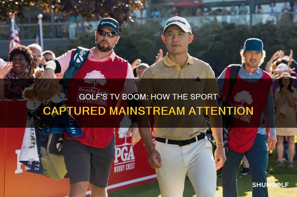 when did golf become popular on tv