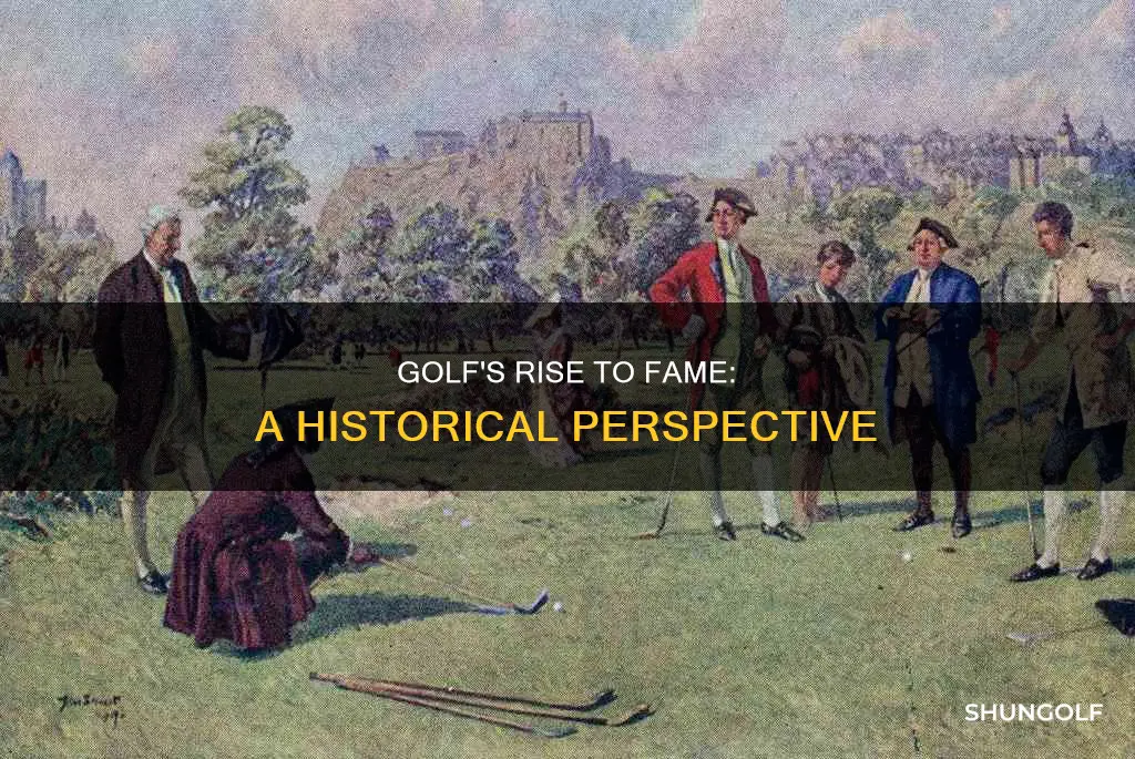 when did golf become popular