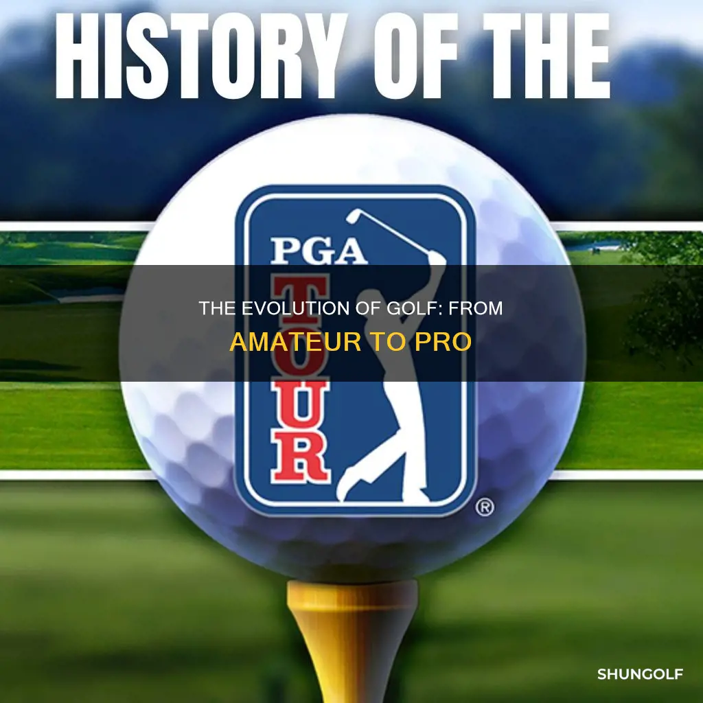 when did golf become professional